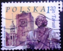 Selo postal da Polônia de 2003 Towers of Old City Hall
