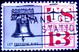 Selo postal dos Estados Unidos de 1962 Liberty Bell