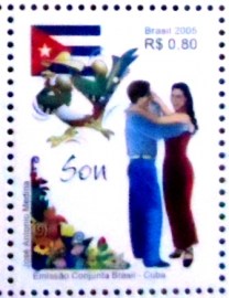 Selo postal do Brasil de 2005 Son