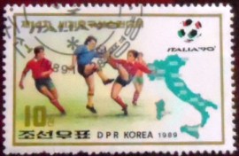 Selo postal da Coréia do Norte de 1989 Players 10