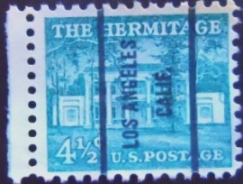 Selo postal dos Estados Unidos de 1959 The Hermitage PR L.Angeles