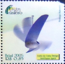 Selo postal do Brasil de 2005 Ventilador