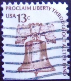 Selo postal dos Estados Unidos de 1975 Liberty Bell