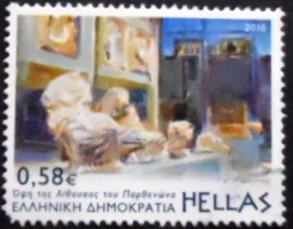 Selo postal da Grécia de 2010 The Parthenon Gallery