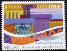 Selo postal da Grécia de 2011 Culture