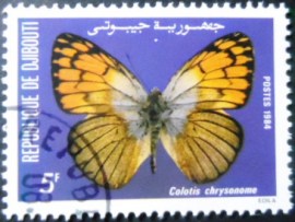 Selo postal de Djibouti de 1984 Golden Arab Tip