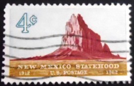 Selo postal dos Estados Unidos de 1962 50 Years New Mexico Statehood