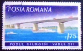 Selo postal da Romênia de 1972 Giurgeni Bridge