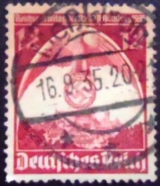 Selo da Alemanha Reich de 1935 Nuremberg Congress 6