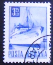 Selo postal da Romênia de 1971 Passenger Ship Transylvania