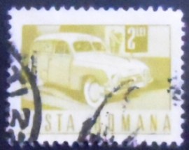 Selo postal da Romênia de 1971 Postbox collection service