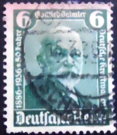 Selo da Alemanha Reich de 1936 Gottlieb Daimler