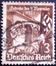 Selo da Alemanha Reich de 1935 Anniversary of the march to the Feldherrnhalle 3