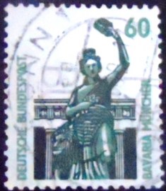Selo postal da Alemanha de 1987 Bavaria