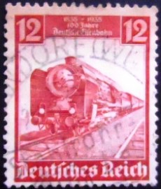 Selo da Alemanha Reich de 1935 Modern express locomotive