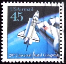 Selo postal dos Estados Unidos de 1989 Space Shuttle