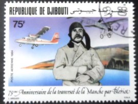 Selo postal de Djibouti de 1984 Britten-Norman Islander