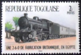 Selo postal do Togo de 1984 2-6-0 Egypt