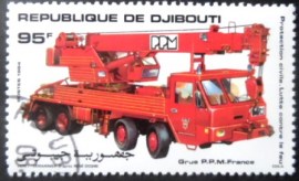 Selo postal de Djibouti de 1984 Hook and Ladder