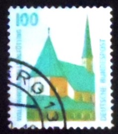 Selo postal da Alemanha de 1989 Pilgrimage Chapel