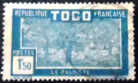 Selo postal do Togo de 1927 Oil Palm Plantation