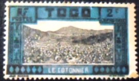Selo postal do Togo de 1925 Cotton plantation