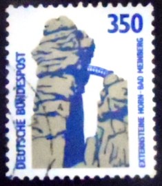 Selo postal da Alemanha de 1989 Externsteine