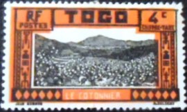 Selo postal do Togo de 1925 Cotton plantation