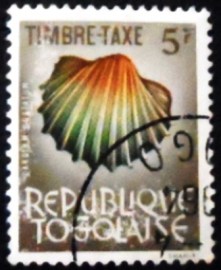 Selo postal do Togo de 1964 Great Ribbed Cockle