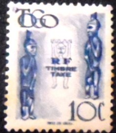 Selo postal do Togo de 1947 Statues idols