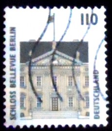 Selo postal da Alemanha de 1997 Bellevue Castle