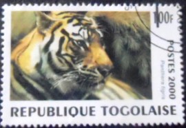Selo postal do Togo de 2000 Tiger