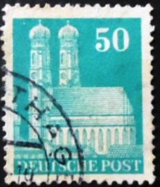 Selo postal da Alemanha de 1948 Munich Cathedral 50