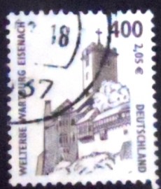Selo postal da Alemanha de 2001 Wartburg at Eisenach