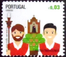 Selo postal de Portugal de 2013 Traditional Portuguese Festivals
