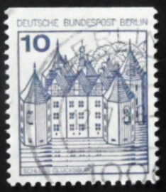 Selo postal da Alemanha de 1977 Glücksburg Castle