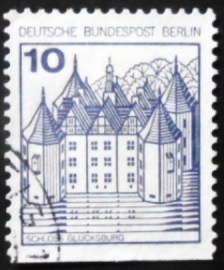 Selo postal da Alemanha de 1977 Glücksburg Castle CIu