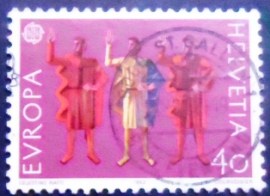 Selo postal da Suiça de 1982 Ruetli oath