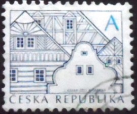 Selo postal da Rep. Tcheca de 2011 Folk Architecture