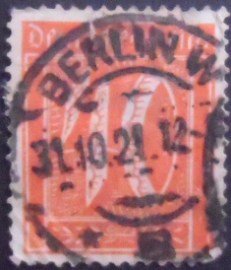 Selo da Alemanha Reich de 1921 Numeral 40