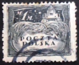 Selo postal da Polônia de 1920 Renaissance Granary in Kazimierz Dolny