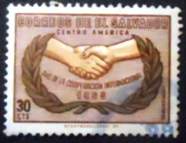 Selo postal de El Salvador de 1965 International Cooperation