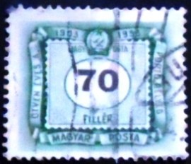 Selo postal da Hungria de 1953 Postage due
