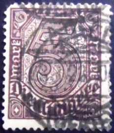 Selo da Alemanha Reich de 1920 Official Stamp 5