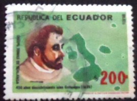 Selo postal do Equador de 1986 Bishop Tomas de Berlanga