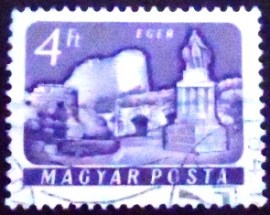 Selo postal da Hungria de 1964 Eger