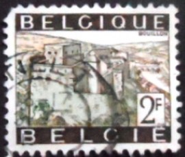 Selo postal da Bélgica de 1966 Castle Bouillon