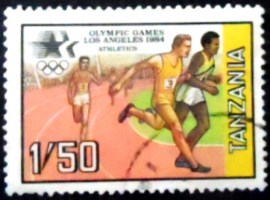 Selo postal da Tanzânia de 1984 Running