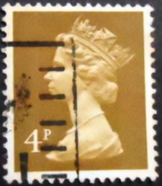 Selo postal do Reino Unido de 1971 Queen Elizabeth II 4