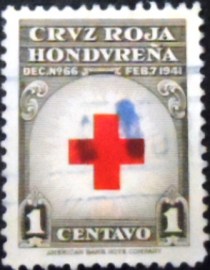 Selo postal de Honduras de 1950 Red Cross
